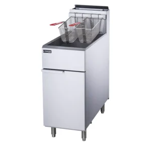 Dukers DCF3-LPG Commercial 40 lb Liquid Propane Gas Deep Fryer with 3 Tube Burners