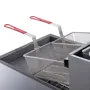 Dukers DCF4-LPG 50 lb. Liquid Propane Gas Floor Fryer with 4 Tube Burners - Image 4