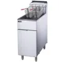 Dukers DCF4-LPG 50 lb. Liquid Propane Gas Floor Fryer with 4 Tube Burners