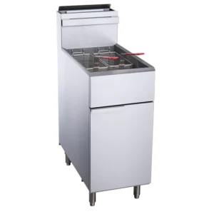 Chef AAA TCF3-LPG Commercial 40 lb Liquid Propane Gas Fryer with 3 Tube Burners