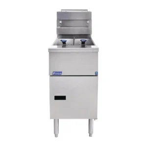 Pitco SG14T-S Split Pot Floor Model Gas Fryer